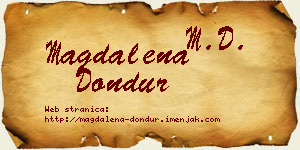 Magdalena Dondur vizit kartica